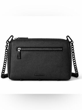 Rebecca Minkoff Avery Medium Crossbody Black Chain Strap